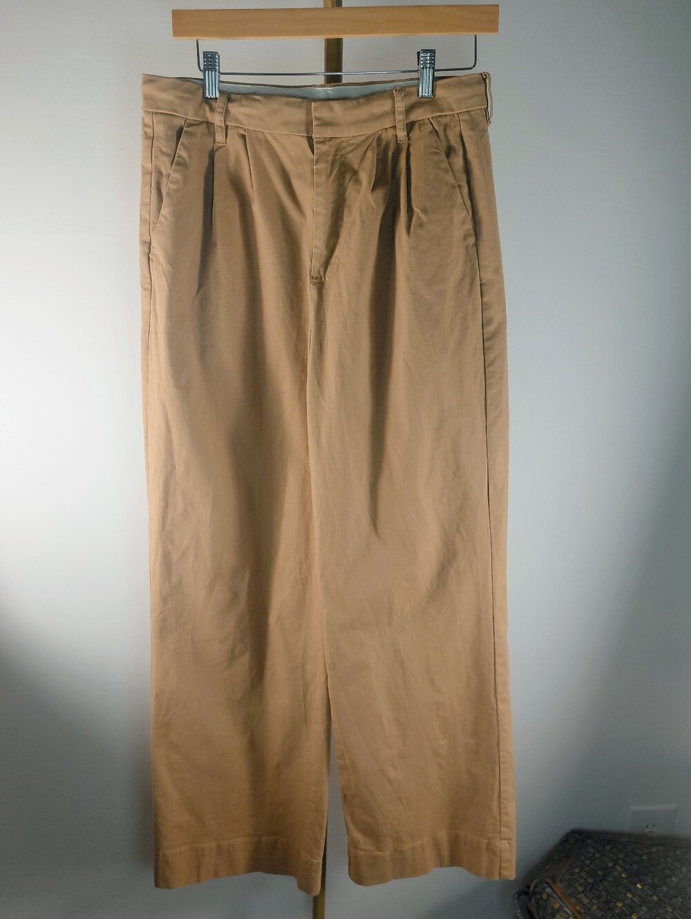 VTG Vineyard Vines Women's Wide-Leg Pants in Tan Sz 8 - Picture 2 of 10